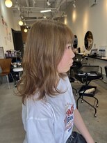 ラック 津田沼(LUCK)&nbsp;ミルクティーベージュ/津田沼/韓国/ケアブリーチ/似合わせカット