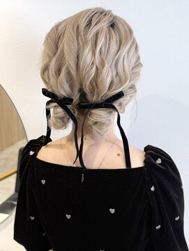 ラミエバイメルト 下北沢(lamie by melt) 花田結婚式ヘアセットお呼ばれヘアアレンジ卒業式下北沢シニヨン