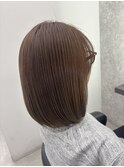 【下田】オリーブベージュ　ストレートボブ