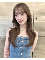 サンドレオ 新宿店(sand Leo)&nbsp;ミディアムレイヤーカット/髪質改善/韓国/前髪/新宿/ブリーチ