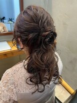 ポルム パプリカ(polum paprika)&nbsp;お嬢様ハーフアップ★結婚式 二次会 お呼ばれ ドレス