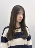 レイヤーカット　透明感カラー
