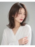 【30代40代◎】面長丸顔小顔くびれミディアムレイヤーカット