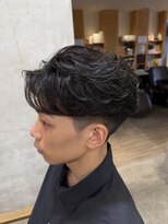 メンズクル(men's quru.)&nbsp;フェザーパーマニュアンスパーマメンズカットメンズパーマ春日井