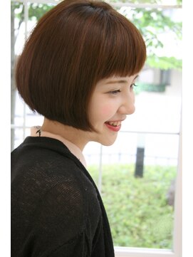 ラグエル(RAGUEL) 【30代40代50代】　眉上バングで可愛いシンプルボブ