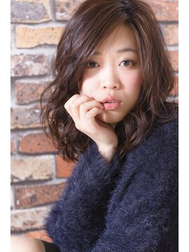 ヘアーアンドメイク シーク 八王子(HAIR&MAKE SeeK) ミディアム×華やかカール