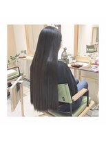 ナノハナ&nbsp;鹿沼で唯一本格ヘッドスパが出来る美容室　サラサラストレート