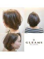 グリームス ヘアデザイン(GLEAMS Hair Design)&nbsp;ひし形シルエット大人ボブ×ハイライト