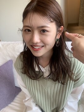 トップヘアーヒルズ 安城(TOP HAIR HILLS) ジューシーミディアム/ニュアンスカラー/前髪パーマ