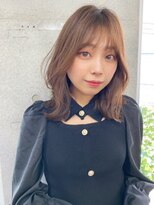 リコバイアフロート(riko by afloat)&nbsp;韓国くびれヘアミディアムぱっつんシースルーバング吉祥寺