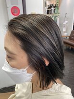 リジョイスヘア(REJOICE hair) 【REJOICE hair】ハイライトデザインカラー×ボブヘア