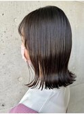 切りっぱなしセミディ【松山美容室】