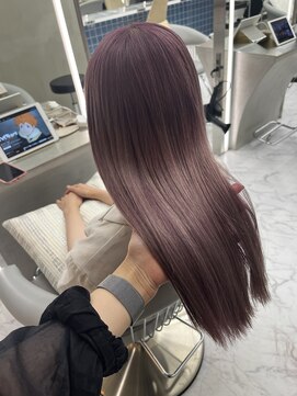 ロンドルーチェ 心斎橋(Lond luce) ダークアッシュ/ミディアムレイヤーカット［髪質改善/縮毛矯正］