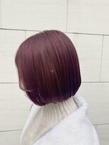 アンフィシュピトロワ(AnFye spi tlow)&nbsp;【AnFye】ワインレッドカラー×ぱつっとボブ♪