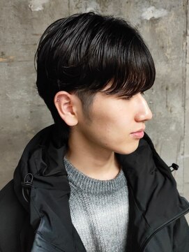 アルフレッド 平針店(alfRed) ニュアンスパーマ ツーブロック シースルーマッシュ 爽やか