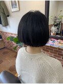 ボブ/白髪ぼかし/艶髪