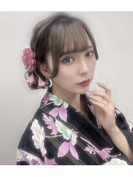 アールエーサロンモノクロ 秋葉原(RA SALON モノクロ) 大人可愛い浴衣ヘアメ♪