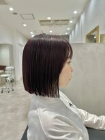 エマ(emma)&nbsp;★切りっぱなしボブ★暗髪カラーボルドー★