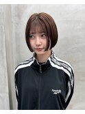 マッシュショート丸みショートボブくびれショート黒髪ショート