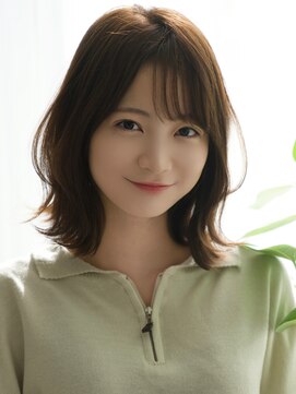 レイリー 原宿 表参道(Rayreee) 【F】小顔になれる流れる前髪くびれヘアマロンベージュ