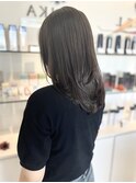 冬の透明感カラー♪暗めオリーブ
