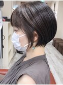 くびれショートボブ/丸みショートボブ