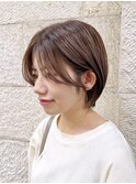 ショートボブ　顔まわりカット　京都美容室　進詩織