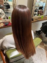 ムーン(moon)&nbsp;くびれヘア/アプリコットオレンジ/夏のヘアアレンジ/武蔵小杉