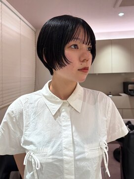 2wayショート / 透ける暗髪 / オリーブグレー