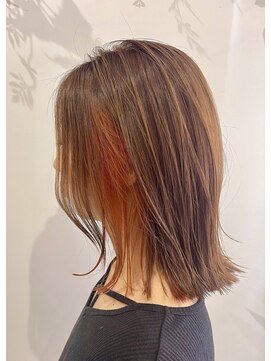 インナーカラー×オレンジ☆