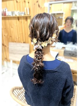 編みおろしスタイル