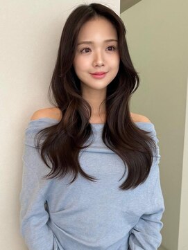 ソヨン 松本庄内店(SOYON) 《SOYON》ウェーブパーマ ニュアンスカラー セミロングレイヤー