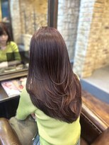 シャル 町田(shalu)&nbsp;レイヤーカット×ワインレッドカラー