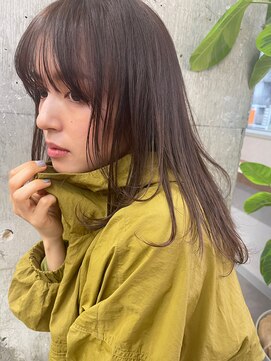 ラノバイヘアー(Lano by HAIR) ２０代３０代４０代５０代小顔ミディアム外ハネボブアッシュ