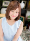 斜めバング大人ハイライト小顔前下がりボブc5北浦和20代30代40代