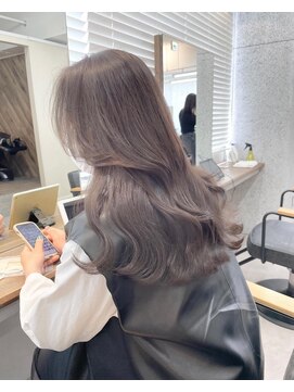 ビューエヒメ(VIEW EHIME) 韓国×顔まわりカット×レイヤーカット×グレージュ