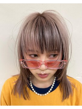 パーク(PAAQ) ブリーチカラー /ローライト /デザインカラー /ペールピンク