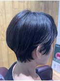 ポイントパーマ＋ショートボブ