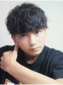 波巻きパーマスパイラルパーマツイストスパイラルパーマメンズ