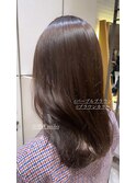 韓国風パープルアッシュブラウンカラー髪質改善×MIHO