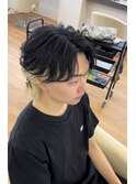 インナーカラーメンズセンターパート