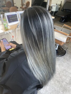 ジュネス 奈良橿原(Jeunesse) バレイヤージュ×シルバーグレージュ◎