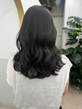 ネウィ 八王子(newi) 髪質改善酸熱トリートメント 黒髪ストレート ゆるまきスタイル