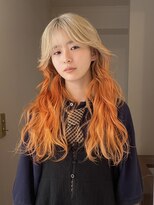 ユルク(JURK nagoya)&nbsp;【SHO STYLE】ルーツカラー　ブロンド×オレンジ