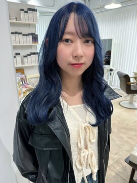 シー ヘアデザイン(see hair design) navy ブルー