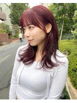 ノラ ヘアーサロン(NORA HAIR SALON)&nbsp;ナチュラル小顔前髪あり後れ毛サイドバング結べるボブくびれヘア