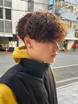 エルマーク 京都河原町(L-MARK)&nbsp;スペインカールスパイラルパーマツイストパーマフェード短髪