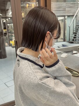 ミィ 表参道(mee.) 似合わせカット ボブヘア 縮毛矯正 ミニボブ 切りっぱなしボブ