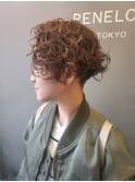 【新宿】ツーブロック前下がりショートボブパーマ20代30代40代