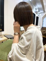 エミス バイ メルト 吉祥寺(emis by melt)&nbsp;【吉田江梨】アゴラインボブ暖色ベージュ大人可愛いアースカラー